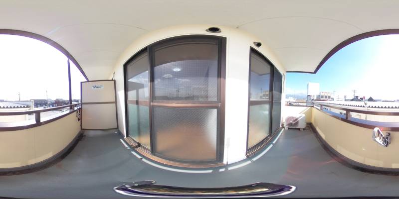 パノラマ画像バルコニー