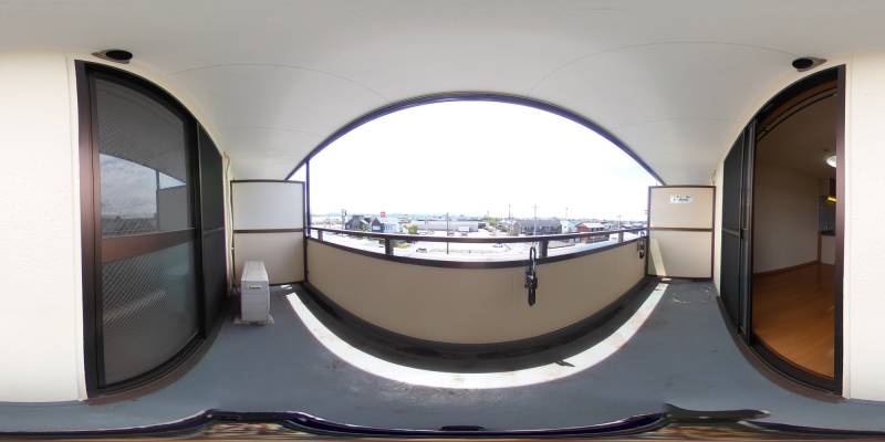 パノラマ画像バルコニー