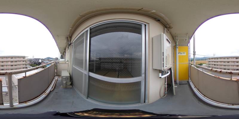 パノラマ画像バルコニー