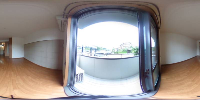 パノラマ画像バルコニー