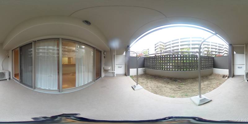 パノラマ画像バルコニー