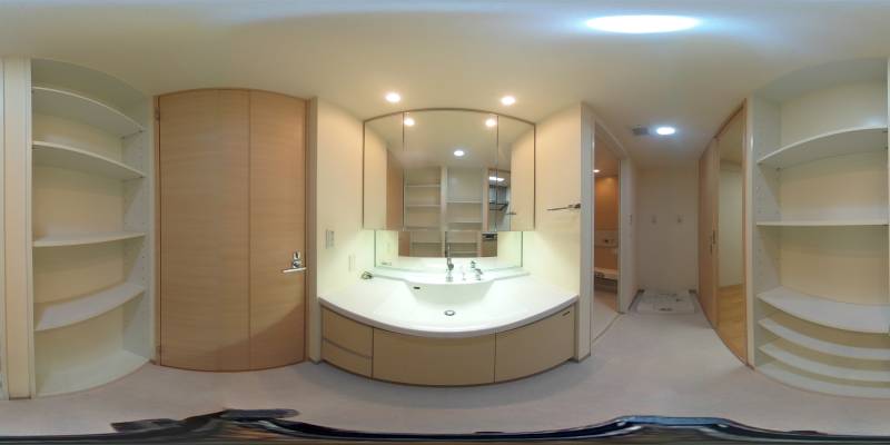 パノラマ画像洗面所