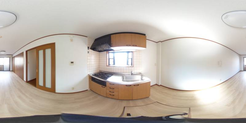 パノラマ画像キッチン