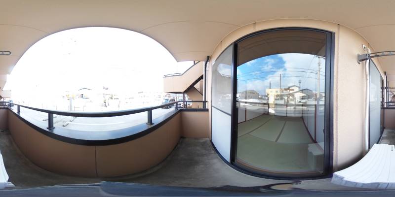 パノラマ画像バルコニー