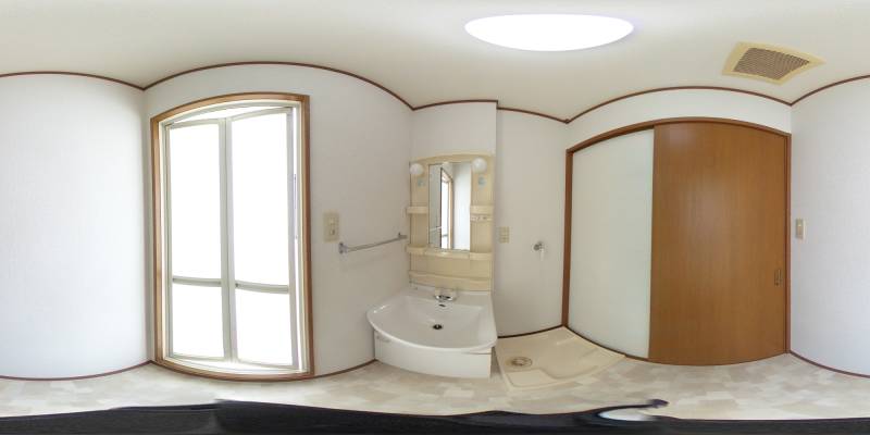 パノラマ画像洗面所