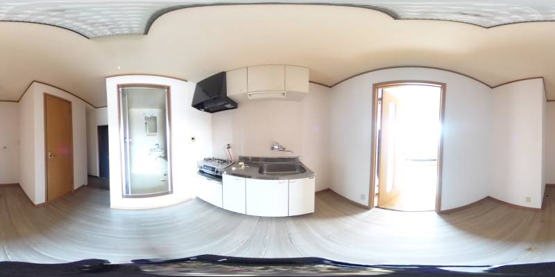 パノラマ画像キッチン