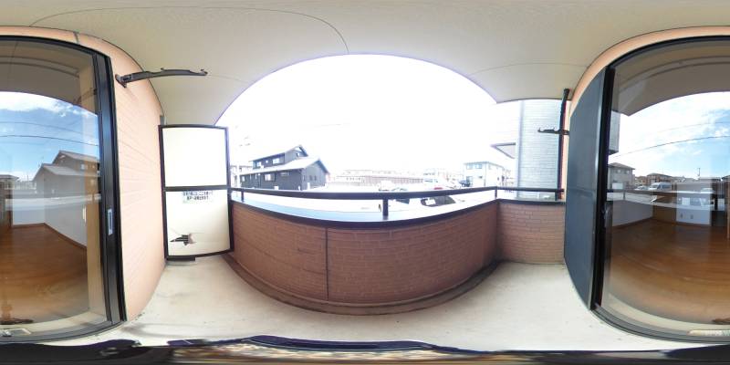 パノラマ画像バルコニー