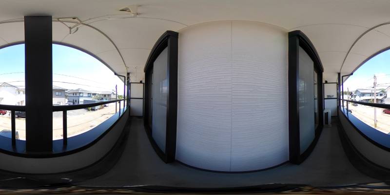 パノラマ画像バルコニー