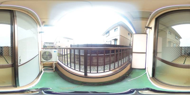 パノラマ画像バルコニー