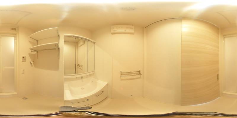 パノラマ画像洗面所