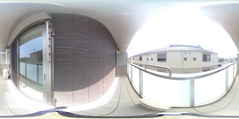 パノラマ画像バルコニー