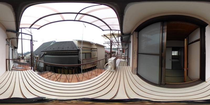 パノラマ画像バルコニー