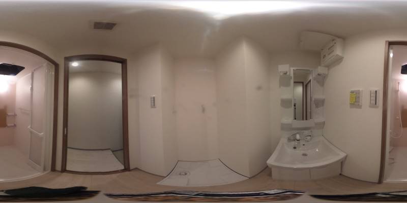 パノラマ画像洗面所