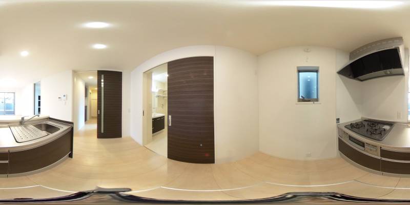 パノラマ画像キッチン