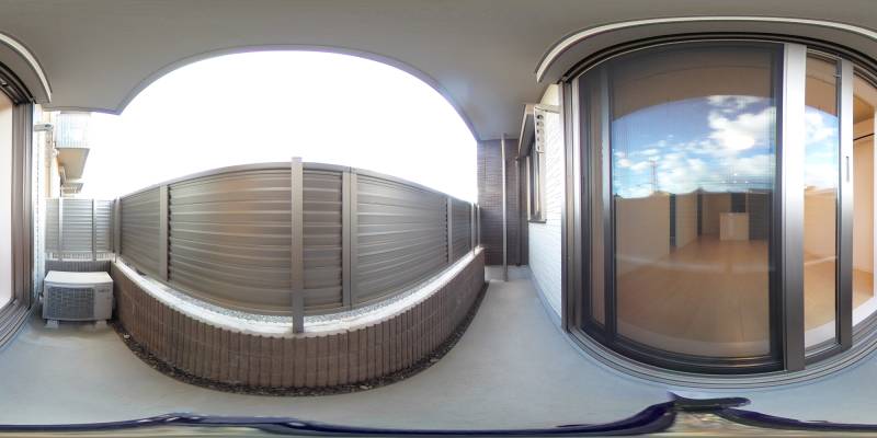 パノラマ画像バルコニー