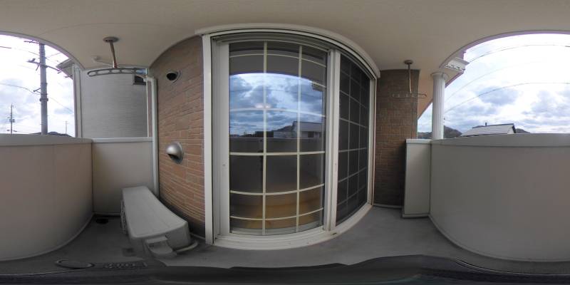 パノラマ画像バルコニー