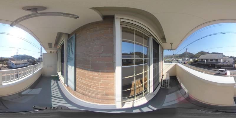 パノラマ画像バルコニー