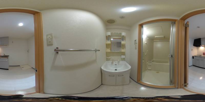 パノラマ画像洗面所