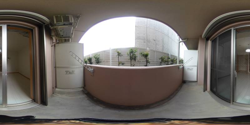 パノラマ画像バルコニー