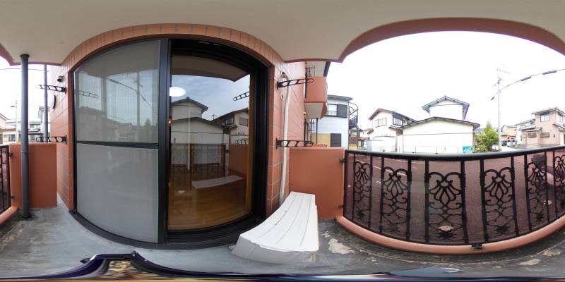 パノラマ画像バルコニー