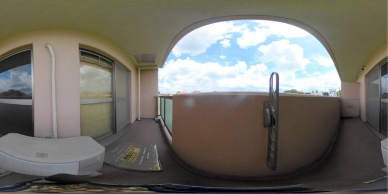 パノラマ画像バルコニー