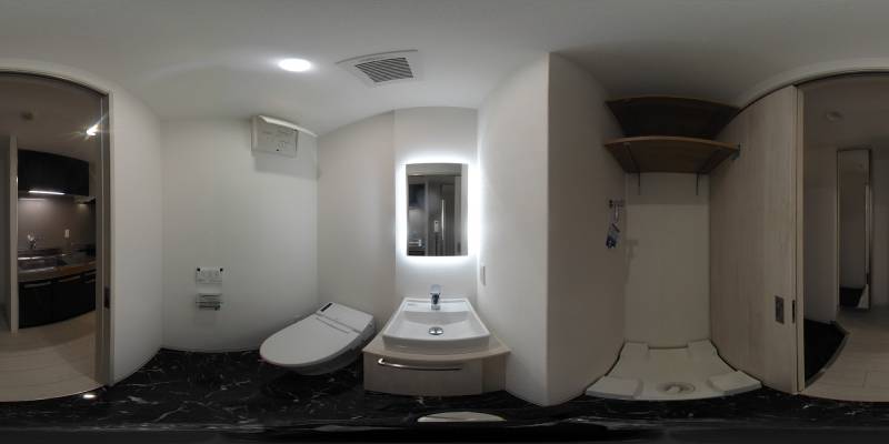 パノラマ画像洗面所