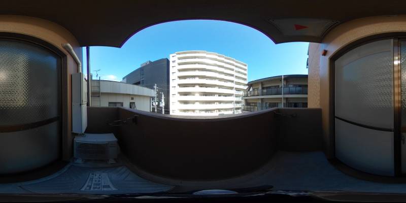 パノラマ画像バルコニー