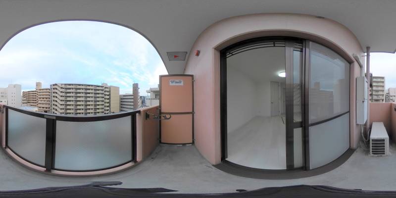 パノラマ画像バルコニー