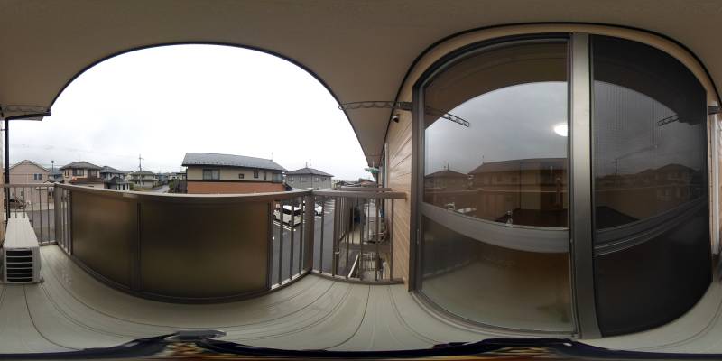 パノラマ画像バルコニー