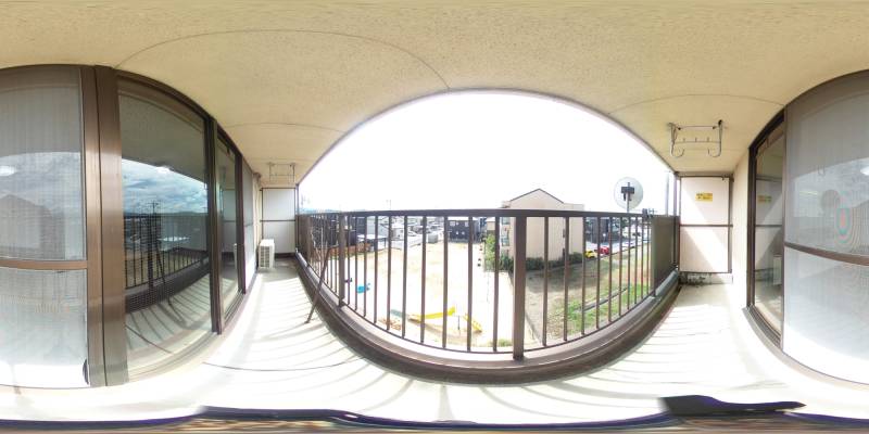 パノラマ画像バルコニー