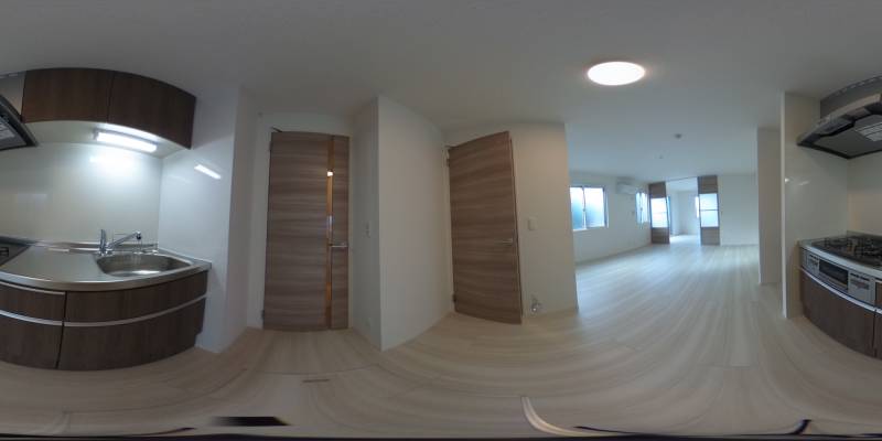 パノラマ画像キッチン