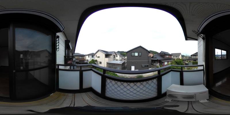 パノラマ画像バルコニー