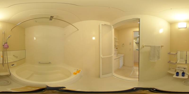 パノラマ画像バスルーム