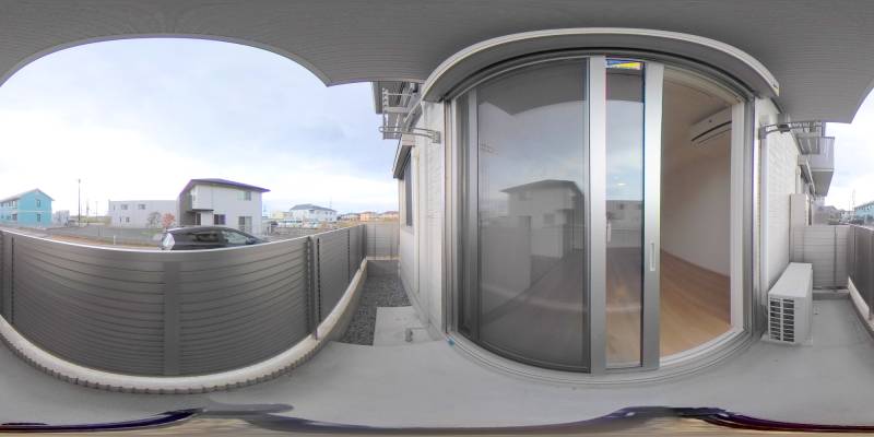 パノラマ画像バルコニー