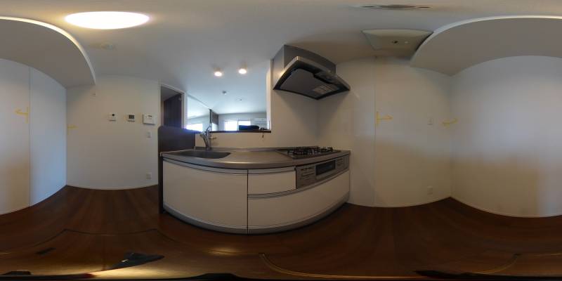 パノラマ画像キッチン