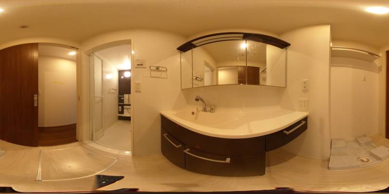 パノラマ画像洗面所