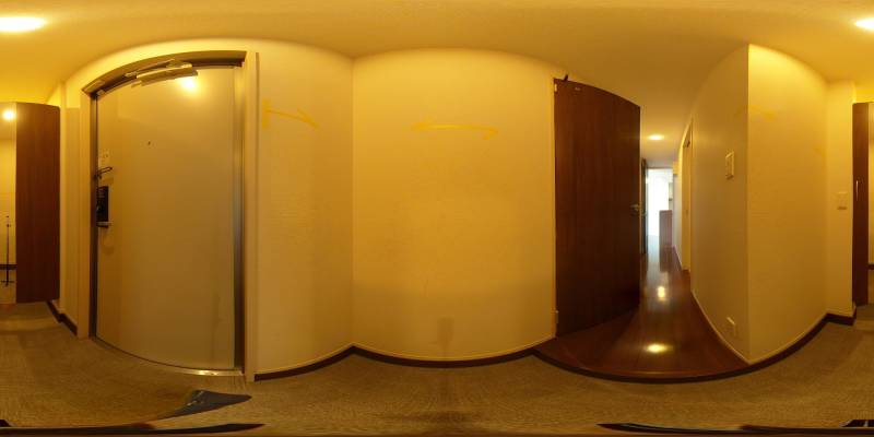 パノラマ画像玄関