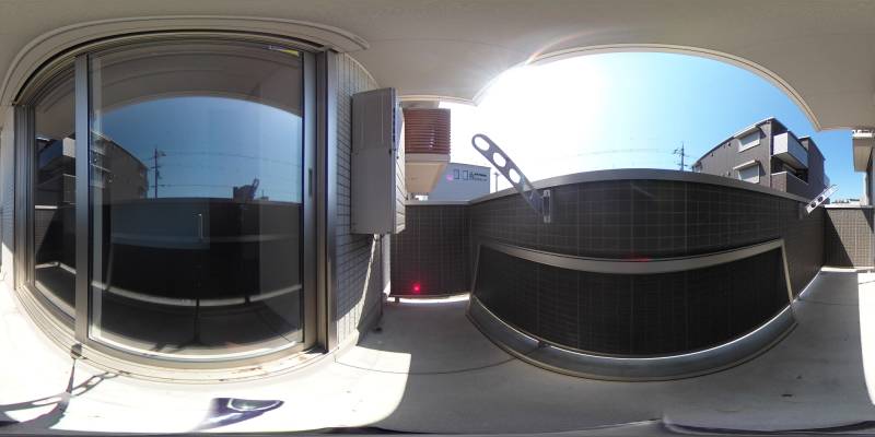 パノラマ画像バルコニー