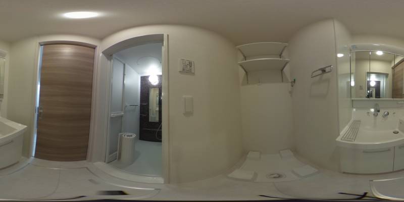 パノラマ画像洗面所