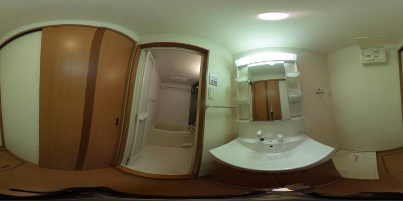 パノラマ画像洗面所
