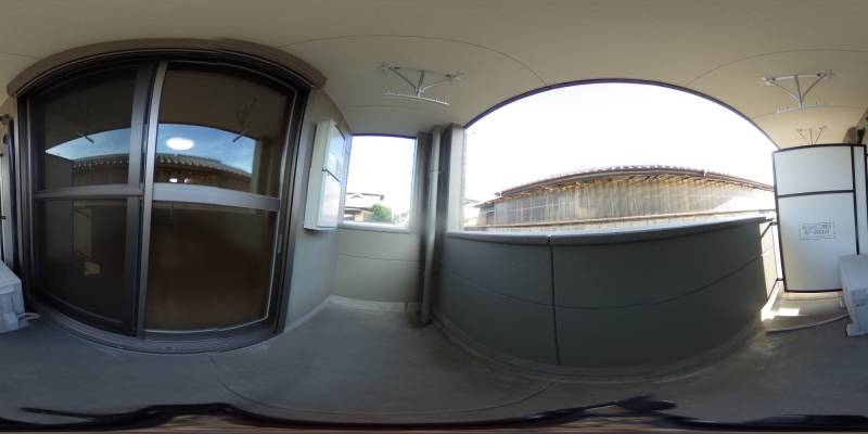 パノラマ画像バルコニー