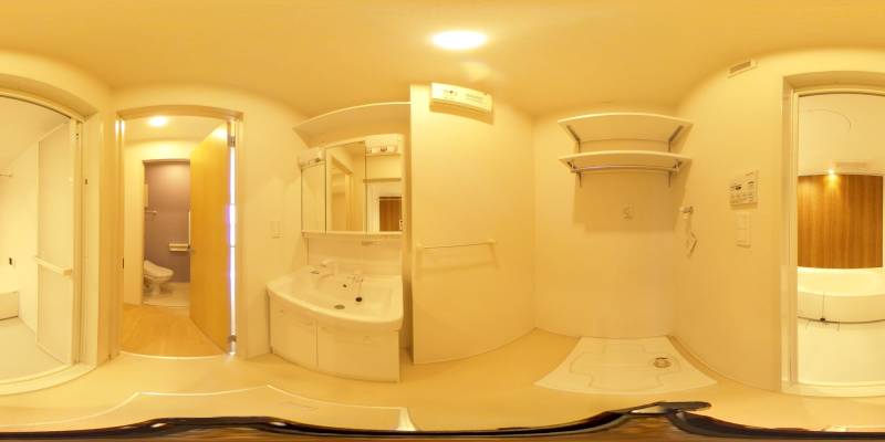 パノラマ画像洗面所