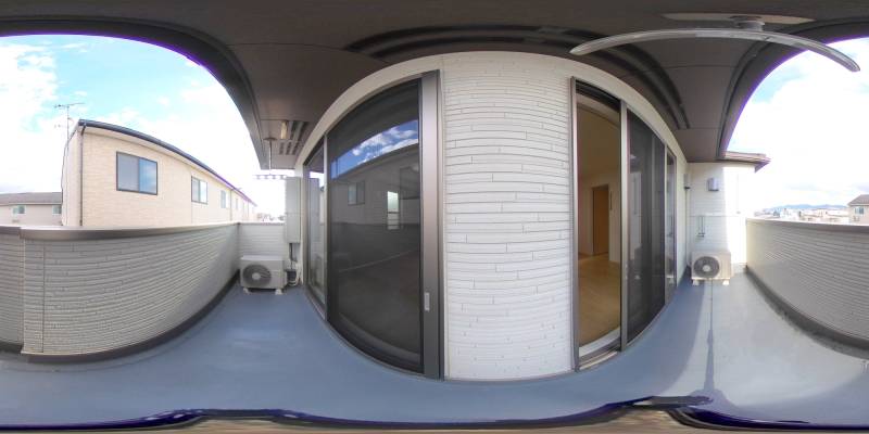 パノラマ画像バルコニー