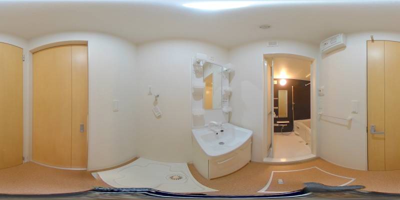 パノラマ画像洗面所