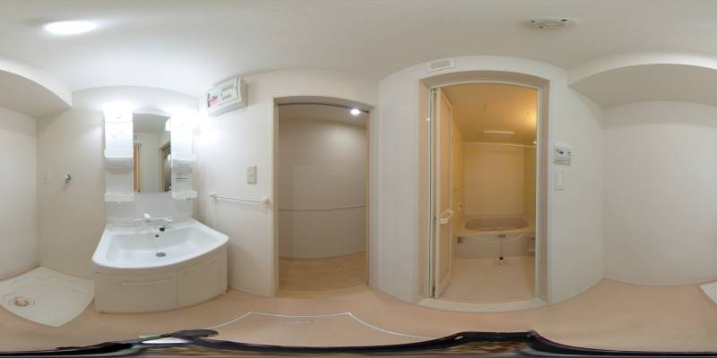 パノラマ画像洗面所