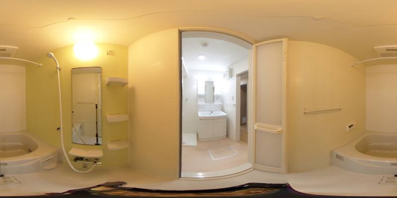 パノラマ画像バスルーム