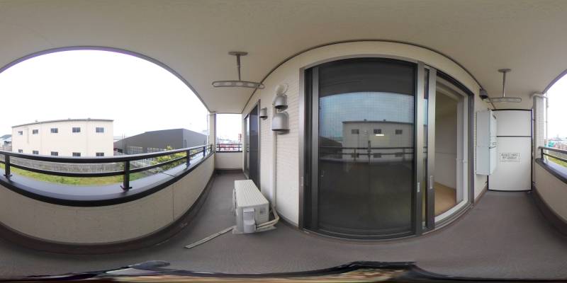 パノラマ画像バルコニー