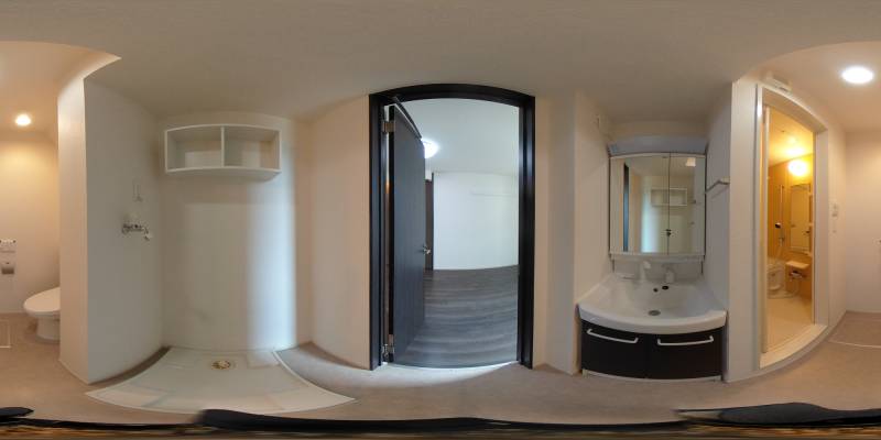 パノラマ画像洗面所