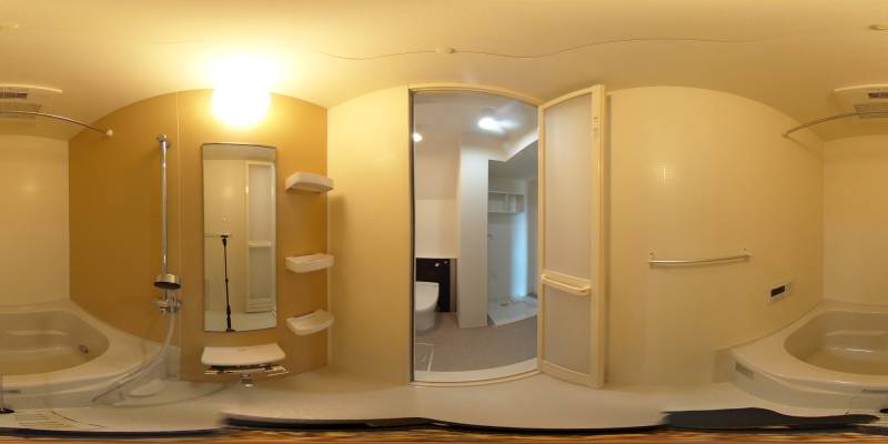 パノラマ画像バスルーム