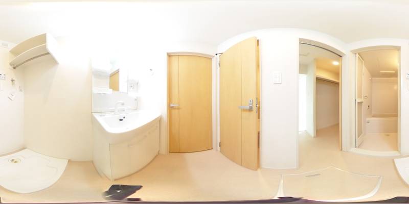 パノラマ画像洗面所